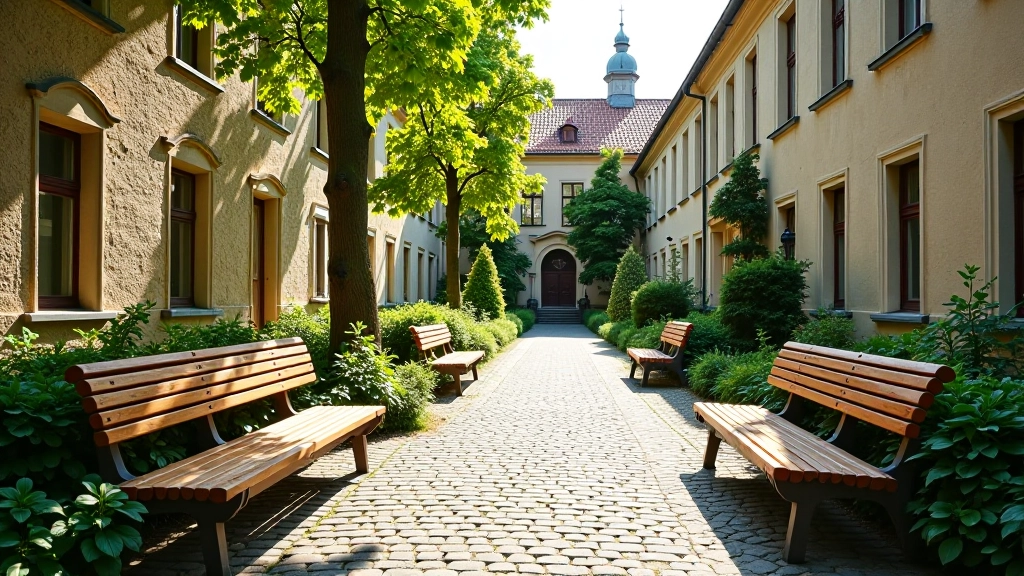 Vilniaus universiteto kiemas su suolais ir žaliais augalais